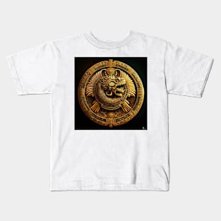 Quetzalcoatl Gold Coin Kids T-Shirt